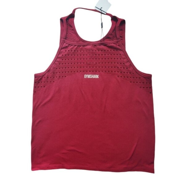 Gymshark Energy Seamless Loose Vest in Beet Size Small - Picture 2 of 10